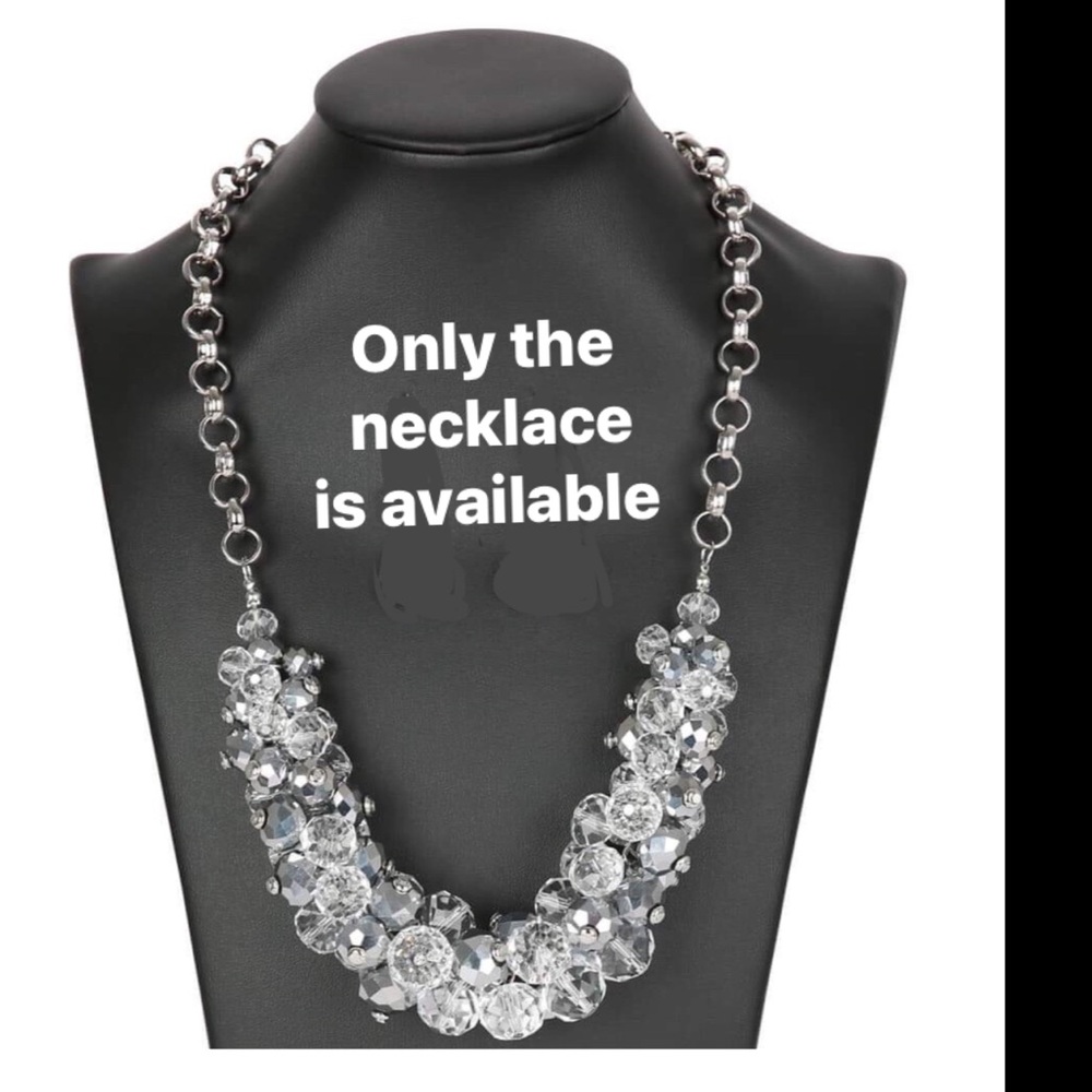 Elegant Silver Crystal Necklace